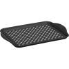 imageOggi OGGI Anti Slip Serving Tray with Handles Black Rectangle Tray  Ideal for Eating Breakfast Food Appetizer Tray Serving 175 x 115 55043Black