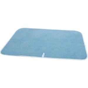 imageOGGI Absorbent Reversible Microfiber Dish Drying Mat for Kitchen Dish Drying Pad 18 Inch x 24 Inch Extra Large BlueBlue