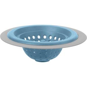 imageOGGI Silicone ampamp Metal Sink Stopper Great Kitchen Sink Stopper Silicone Drain Stopper Sink Plug 46 Diameter Metal Rim TurquoiseTurquoise