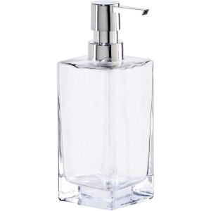 imageOggi 57136 Glass Soap Dispenser 13Ounce AquaClear  Chrome