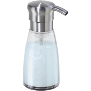 imageOggi 57136 Glass Soap Dispenser 13Ounce AquaClear  Stainless Steel