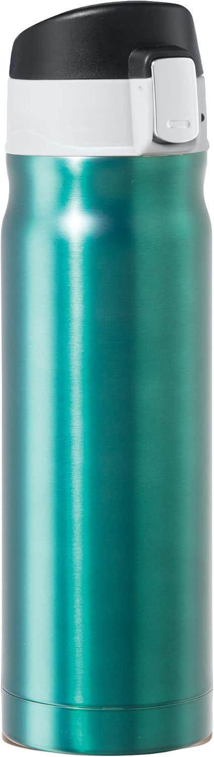 imageOGGI Caliber Stainless Steel Travel Water Bottle Insulated Coffee Mug Metal Water Bottle Sports Bottle Water Flask Travel Bottles 17oz PeacockPeacock