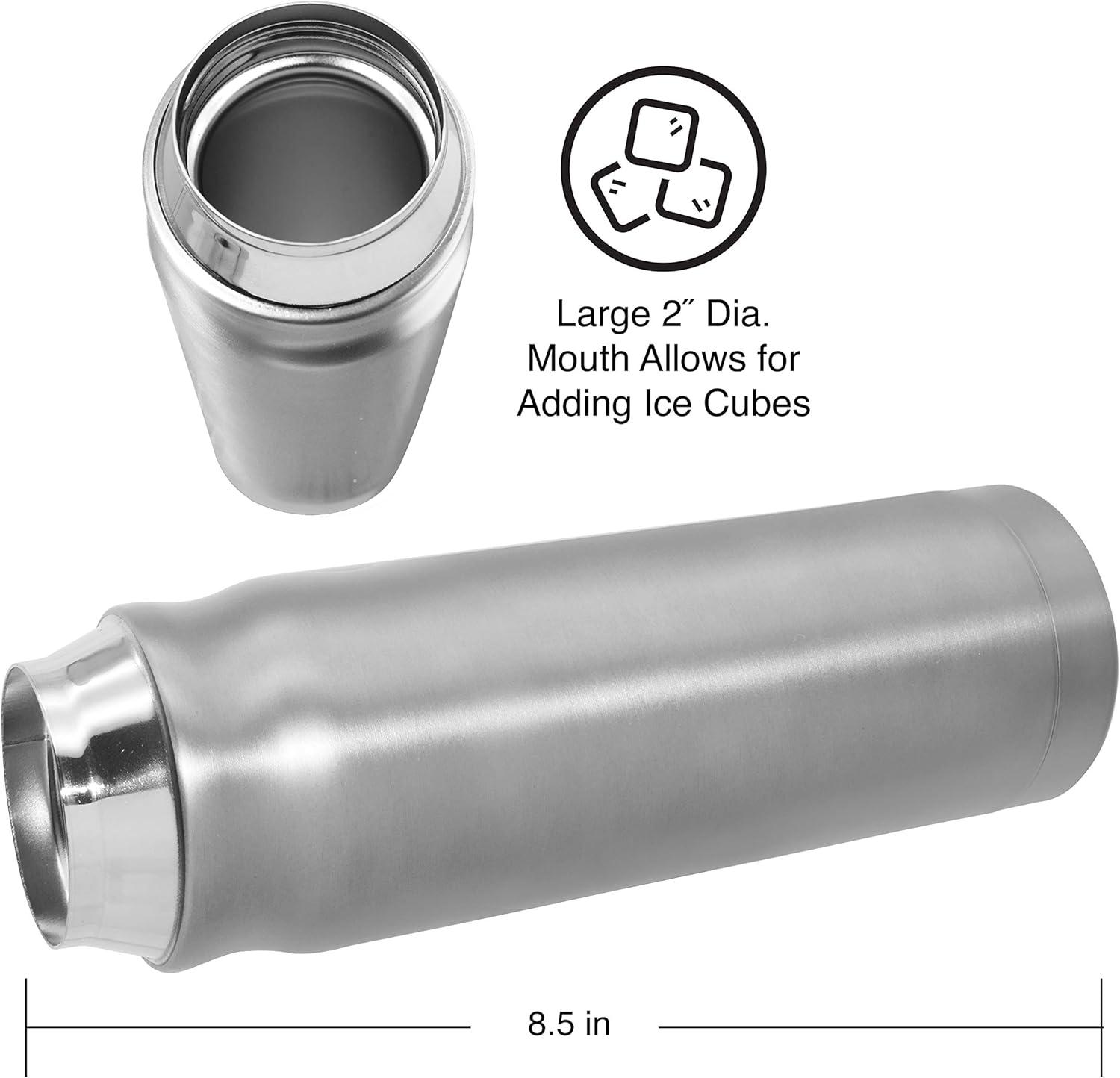 imageOGGI Caliber Stainless Steel Travel Water Bottle Insulated Coffee Mug Metal Water Bottle Sports Bottle Water Flask Travel Bottles 17oz PeacockStainless