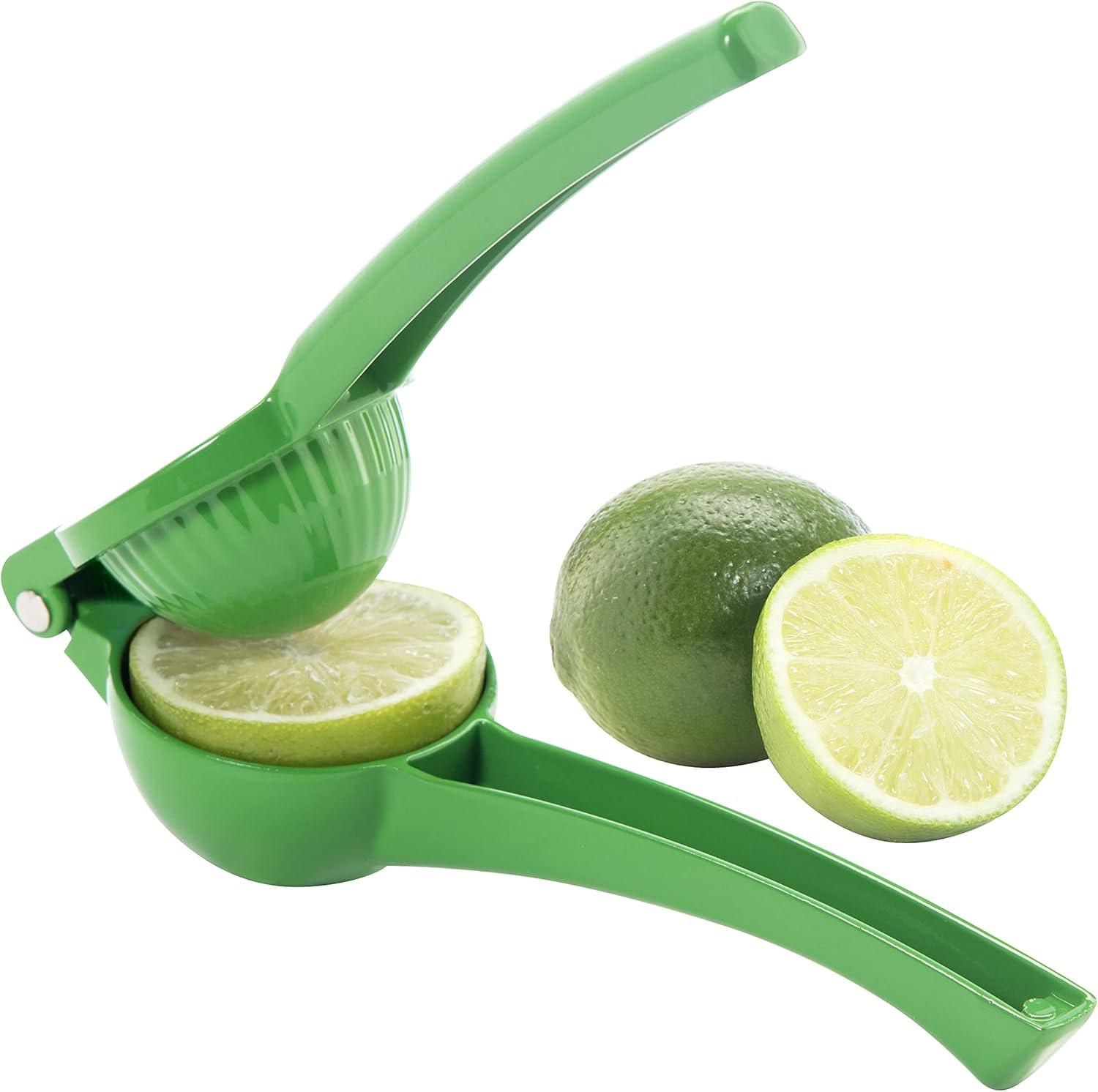 imageOGGI Combo Citrus Press Aluminum Manual Citrus Juicer wNonStick Coating Ideal Hand Juicer this Citrus Squeezer is a Great Addition to Your Kitchen Accessories YellowLime Press