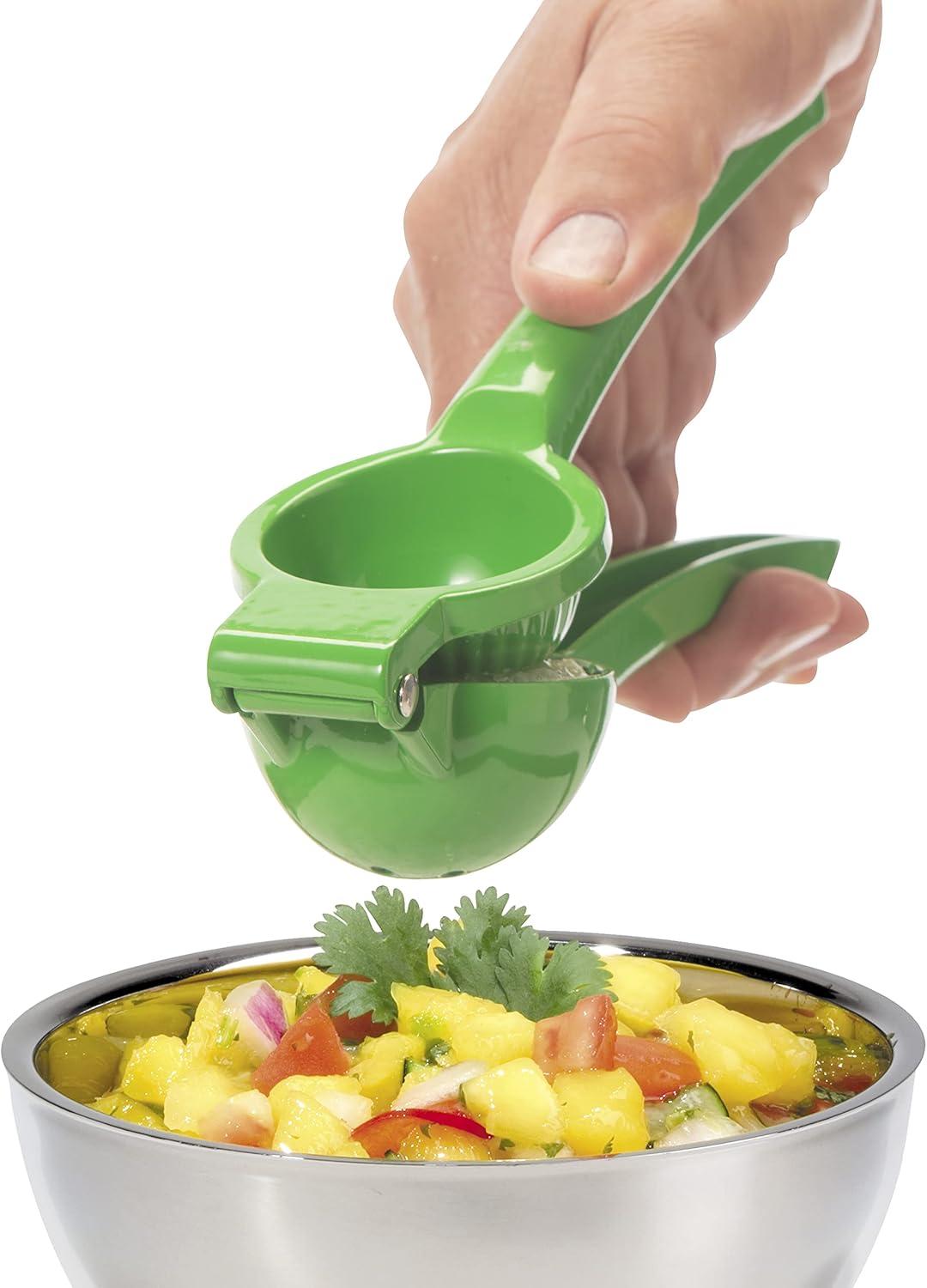 imageOGGI Combo Citrus Press Aluminum Manual Citrus Juicer wNonStick Coating Ideal Hand Juicer this Citrus Squeezer is a Great Addition to Your Kitchen Accessories YellowLime Press