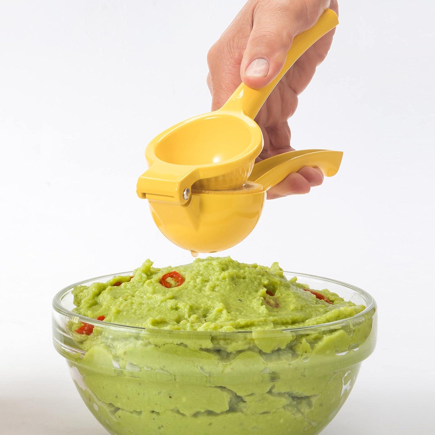 imageOGGI Combo Citrus Press Aluminum Manual Citrus Juicer wNonStick Coating Ideal Hand Juicer this Citrus Squeezer is a Great Addition to Your Kitchen Accessories YellowLemon Press