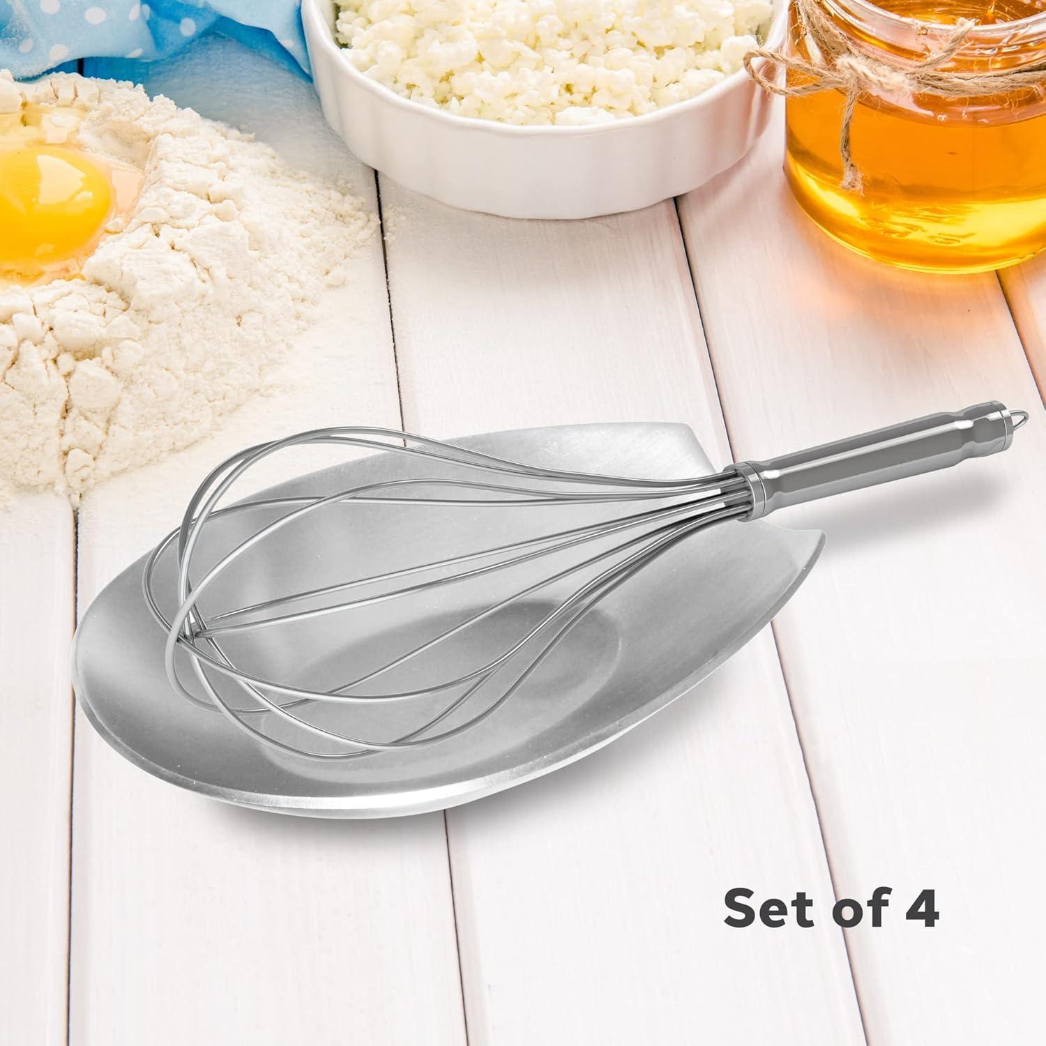 imageOggi Spooner Stainless Steel Spoon Rest Holds Kitchen Utensils for Mess Free Cooking Stove Top Coffee Station Kitchen Accessories Utensil Rest Blue 525 inch by 35 inch 76355Stainless Steel  Set of 4