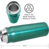 imageOGGI Caliber Stainless Steel Travel Water Bottle Insulated Coffee Mug Metal Water Bottle Sports Bottle Water Flask Travel Bottles 17oz PeacockPeacock