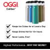 imageOGGI Caliber Stainless Steel Travel Water Bottle Insulated Coffee Mug Metal Water Bottle Sports Bottle Water Flask Travel Bottles 17oz PeacockSlate Gray