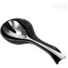 imageOGGI Ceramic Spoon Rest Spoon Rest for Stove Top Spoon Holder for Countertop Kitchen Decor for Counter Coffee Bar Accessories WhiteBlack