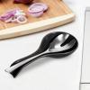 imageOGGI Ceramic Spoon Rest Spoon Rest for Stove Top Spoon Holder for Countertop Kitchen Decor for Counter Coffee Bar Accessories WhiteBlack