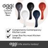 imageOGGI Ceramic Spoon Rest Spoon Rest for Stove Top Spoon Holder for Countertop Kitchen Decor for Counter Coffee Bar Accessories WhiteBlack