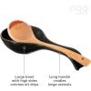 imageOGGI Ceramic Spoon Rest Spoon Rest for Stove Top Spoon Holder for Countertop Kitchen Decor for Counter Coffee Bar Accessories WhiteBlack