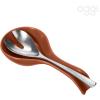 imageOGGI Ceramic Spoon Rest Spoon Rest for Stove Top Spoon Holder for Countertop Kitchen Decor for Counter Coffee Bar Accessories WhiteBrick Red