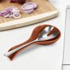 imageOGGI Ceramic Spoon Rest Spoon Rest for Stove Top Spoon Holder for Countertop Kitchen Decor for Counter Coffee Bar Accessories WhiteBrick Red