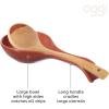 imageOGGI Ceramic Spoon Rest Spoon Rest for Stove Top Spoon Holder for Countertop Kitchen Decor for Counter Coffee Bar Accessories WhiteBrick Red