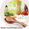 imageOGGI Ceramic Spoon Rest Spoon Rest for Stove Top Spoon Holder for Countertop Kitchen Decor for Counter Coffee Bar Accessories WhiteBrick Red