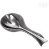 imageOGGI Ceramic Spoon Rest Spoon Rest for Stove Top Spoon Holder for Countertop Kitchen Decor for Counter Coffee Bar Accessories WhiteCharcoal