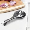 imageOGGI Ceramic Spoon Rest Spoon Rest for Stove Top Spoon Holder for Countertop Kitchen Decor for Counter Coffee Bar Accessories WhiteCharcoal