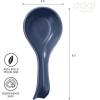 imageOGGI Ceramic Spoon Rest Spoon Rest for Stove Top Spoon Holder for Countertop Kitchen Decor for Counter Coffee Bar Accessories WhiteMidnight Blue