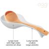 imageOGGI Ceramic Spoon Rest Spoon Rest for Stove Top Spoon Holder for Countertop Kitchen Decor for Counter Coffee Bar Accessories WhiteWhite