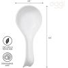 imageOGGI Ceramic Spoon Rest Spoon Rest for Stove Top Spoon Holder for Countertop Kitchen Decor for Counter Coffee Bar Accessories WhiteWhite
