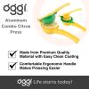 imageOGGI Combo Citrus Press Aluminum Manual Citrus Juicer wNonStick Coating Ideal Hand Juicer this Citrus Squeezer is a Great Addition to Your Kitchen Accessories YellowCitrus Juicer
