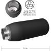imageOGGI Freestyle Stainless Steel Insulated Water Bottle Double Wall Vacuum Insulated Travel Thermos 23oz680ml GreenBlack
