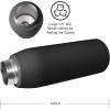 imageOGGI Freestyle Stainless Steel Insulated Water Bottle Double Wall Vacuum Insulated Travel Thermos 23oz680ml GreenBlack