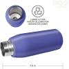 imageOGGI Freestyle Stainless Steel Insulated Water Bottle Double Wall Vacuum Insulated Travel Thermos 23oz680ml GreenBlue