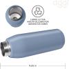 imageOGGI Freestyle Stainless Steel Insulated Water Bottle Double Wall Vacuum Insulated Travel Thermos 23oz680ml GreenBlue