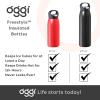 imageOGGI Freestyle Stainless Steel Insulated Water Bottle Double Wall Vacuum Insulated Travel Thermos 23oz680ml GreenBlue