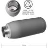 imageOGGI Freestyle Stainless Steel Insulated Water Bottle Double Wall Vacuum Insulated Travel Thermos 23oz680ml GreenCharcoal