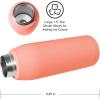 imageOGGI Freestyle Stainless Steel Insulated Water Bottle Double Wall Vacuum Insulated Travel Thermos 23oz680ml GreenCoral