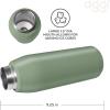 imageOGGI Freestyle Stainless Steel Insulated Water Bottle Double Wall Vacuum Insulated Travel Thermos 23oz680ml GreenGreen