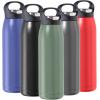 imageOGGI Freestyle Stainless Steel Insulated Water Bottle Double Wall Vacuum Insulated Travel Thermos 23oz680ml GreenGreen