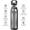 imageOGGI Freestyle Stainless Steel Insulated Water Bottle Double Wall Vacuum Insulated Travel Thermos 23oz680ml GreenMidnight Blue