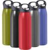 imageOGGI Freestyle Stainless Steel Insulated Water Bottle Double Wall Vacuum Insulated Travel Thermos 23oz680ml GreenRed