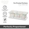 imageOGGI Prep ampamp Portion Silicone Freezer Trays with Lid  Freezer Molds for Food Ice Cube Tray Food Prep Containers Freezer Storage Containers for Soup Smoothie Cubes Sauce Broth Leftovers  1 Cup