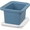 imageOGGI Prep ampamp Portion Silicone Freezer Trays with Lid  Freezer Molds for Food Ice Cube Tray Food Prep Containers Freezer Storage Containers for Soup Smoothie Cubes Broth Leftovers  2 Cup x2Blue