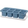 imageOGGI Prep ampamp Portion Silicone Freezer Trays with Lid  Freezer Molds for Food Ice Cube Tray Food Prep Containers Freezer Storage Containers for Soup Smoothie Cubes Broth Leftovers  2 Cup x2Blue