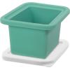 imageOGGI Prep ampamp Portion Silicone Freezer Trays with Lid  Freezer Molds for Food Ice Cube Tray Food Prep Containers Freezer Storage Containers for Soup Smoothie Cubes Broth Leftovers  2 Cup x2Green