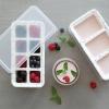 imageOGGI Prep ampamp Portion Silicone Freezer Trays with Lid  Freezer Molds for Food Ice Cube Tray Food Prep Containers Freezer Storage Containers for Soup Smoothie Cubes Broth Leftovers  2 Cup x2Green