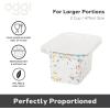 imageOGGI Prep ampamp Portion Silicone Freezer Trays with Lid  Freezer Molds for Food Ice Cube Tray Food Prep Containers Freezer Storage Containers for Soup Smoothie Cubes Broth Leftovers  2 Cup x2Sprinkles