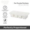 imageOGGI Prep ampamp Portion Silicone Freezer Trays with Lid  Freezer Molds for Food Ice Cube Tray Food Prep Containers Freezer Storage Containers for Soup Smoothie Cubes Broth Leftovers  2 Cup x2Sprinkles