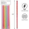 imageOGGI Set of 36 Twist Reusable Drinking Straws Rainbow Straws Reusable Perfect for Preserving Jar Cups Tumblers ampamp More EcoFriendly Plastic Straws Includes Assorted Colors