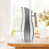 imageOGGI Slimline Stainless Steel Pitcher Stainless Steel Water wIce Guard Water Carafe Great Metal Container for Entertaining Ideal 68oz  2 Lt Drink PitcherStainless Steel w Wood Handle