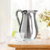 imageOGGI Slimline Stainless Steel Pitcher Stainless Steel Water wIce Guard Water Carafe Great Metal Container for Entertaining Ideal 68oz  2 Lt Drink PitcherStainless Steel