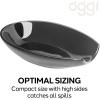 imageOGGI Spooner Ceramic Spoon Rest Spoon Rest for Stove Top Spoon Holder for Countertop Kitchen Decor for Counter Coffee Bar Accessories Midnight BlueBlack