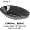 imageOGGI Spooner Ceramic Spoon Rest Spoon Rest for Stove Top Spoon Holder for Countertop Kitchen Decor for Counter Coffee Bar Accessories Midnight BlueGloss Black  Set of 4